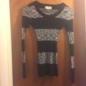 Stripped Sweater ( Black & Grey)